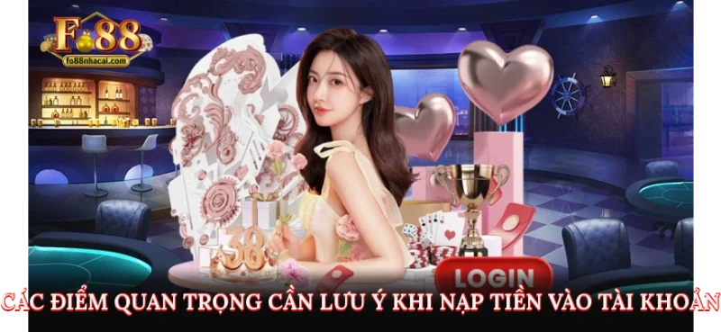 Nạp Tiền FO88 - Hướng Dẫn Các Bước Thực Hiện Chi Tiết Nhất 4 Các điểm quan trọng cần lưu ý khi nạp tiền vào tài khoản