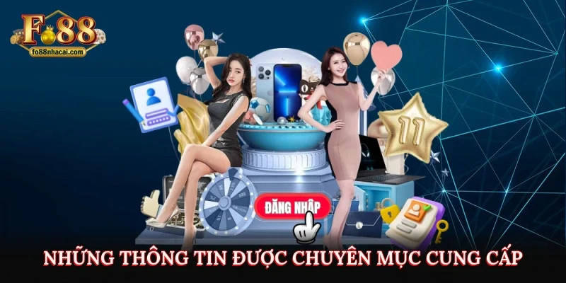 Những thông tin được chuyên mục cung cấp